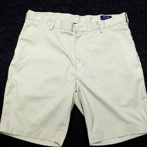 Polo Ralph Lauren Performance Shorts Stretch Classic Golf Fit Mens 36 Khaki